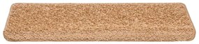 Tapetes de escadas 30 pcs 65x21x4 cm bege