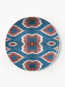 Prato de pequeno-almoço em porcelana artesanal Ikat