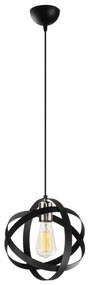 Candeeiro de Teto Gezegen – Preto Níquel – 25 cm de Diâmetro