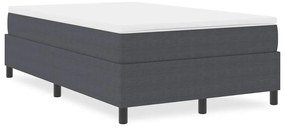Cama Box Spring vidaXL Cinza Escuro 120x200 cm Tecido Cordinho