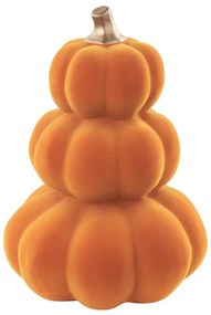 Figura decorativa em cerâmica laranja e dourada 33 cm KALAMATA Beliani