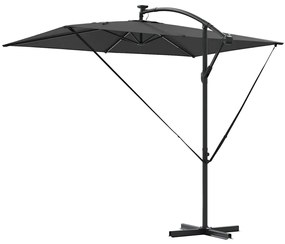 Guarda-sol de Bananeira Cantilever Antracite 294 x 200 x 254 cm