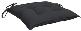 Almofadões para móveis de paletes 4 pcs tecido oxford preto