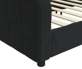 Sofá-cama 80x200 cm veludo preto