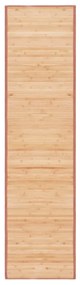 Tapete de bambu 80x300 cm castanho