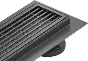 Mexen Flat 360° M33 ralo linear rotativo 80 cm, preto - 1733080-40