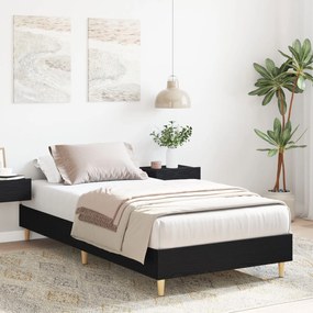 Estrutura de Cama vidaXL 90x190 cm em Madeira de Carvalho Preto