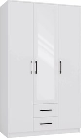 Roupeiro Mandeville 116, Branco, 205x120x52cm, 106 kg, Portas para roupeiro: Com dobradiças