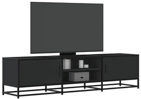 Móvel para TV 160x35x41 cm derivados de madeira/metal preto