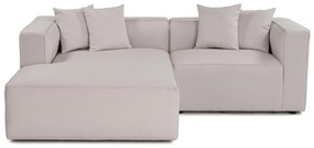 Sofá de Canto Mora – Ecru – 230x69x180 cm