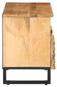 Móvel TV 100x34x46 cm madeira de mangueira áspera maciça