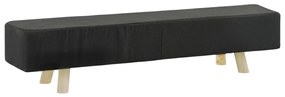 vidaXL Apoio de pés 120x28x26 cm tecido cinzento-escuro
