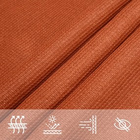 Para-sol estilo vela 160 g/m² 2,5x4,5 m PEAD laranja
