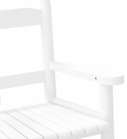 Cadeiras de baloiço infantis 2 pcs álamo maciço branco