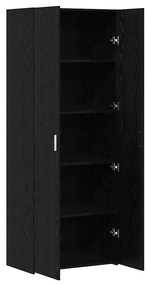 Highboard Carvalho Preto 70x42.5x185 cm Madeira Engenharia