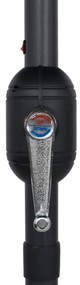 Guarda-sol jardim c/ luzes LED/poste alumínio 270 cm azul-ciano