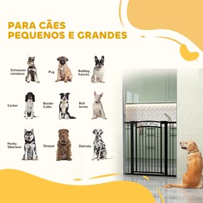PawHut Barreira de Segurança para Cães Extensível 76-102 cm Barreira p