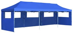 vidaXL Tenda para festas pop-up dobrável c/ 5 paredes 3x9 m azul