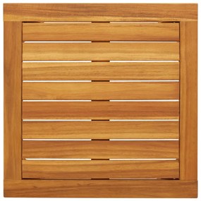 5 pcs conj. lounge para jardim vime PE e madeira acácia bege