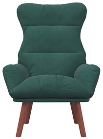 Poltrona Relaxante Veludo Verde Escuro