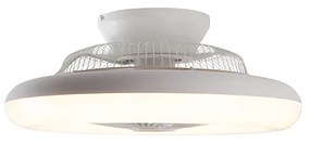 Ventilador de teto branco incl. LED com controle remoto - Clima Design