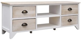 Móvel de TV 108x30x40 cm madeira paulownia maciça