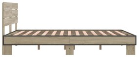 Estrutura de cama 120x200 cm derivados madeira/metal