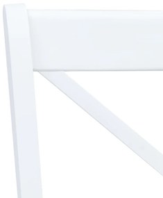 Cadeiras de jantar 4pcs seringueira maciça branco/madeira clara