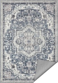 Tapete SONGMICS HOME 160 x 230 cm Tapete para sala de estar Tapete antiderrapante Estilo vintage tradicional Sala de estar Cozinha Corredor Sala de jantar Lavável à máquina Cinza pomba TAR033G01