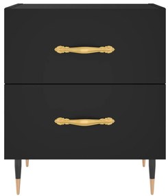 Mesa de cabeceira 40x35x47,5 cm derivados de madeira preto
