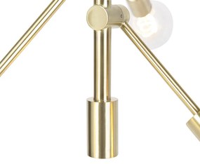 Candeeiro suspenso art déco latão mate 6 luzes - Sydney Design,Retro