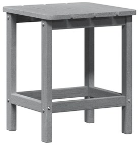 Mesa lateral Adirondack Cinza-claro 38x38x45 cm HDPE