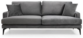 Sofá de 3 Lugares Papira – Cinzento – 205x90x88 cm