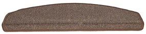 Tapetes de escada 30 pcs 65x24x4 cm castanho café