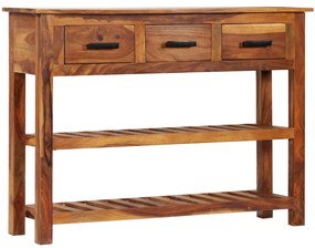 vidaXL Aparador com 3 gavetas 110x30x80 cm madeira de acácia maciça