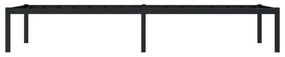 Estrutura de cama 80x200 cm metal preto