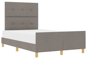 Cama vidaXL Taupe 120x200 cm Tecido