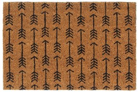 vidaXL Tapete de porta 40x60 cm fibra de coco tufada natural