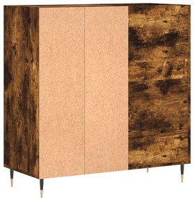 Armário p/ discos 84,5x38x89 cm deriv. madeira carvalho fumado