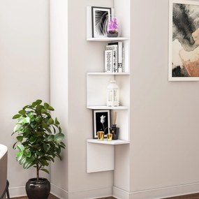 Prateleira de Parede Desaldo – Branco – 29,6 x 29,6 x 155,2 cm