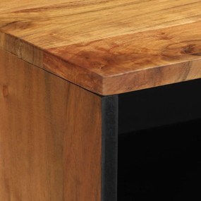 Armário para TV vidaXL 80x31,5x46 cm Madeira Sólida de Acácia