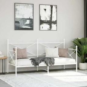 Cama de Dia sem Colchão 75x190 cm aço branco