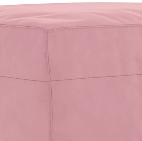 3 pcs conjunto de sofás veludo rosa