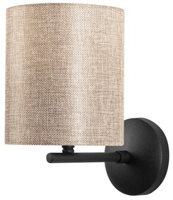 Aplique de Parede Profil – Preto e Creme – 14 x 23 cm