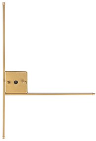 Candeeiro de Parede Sarf - Dourado - 61cm x 42cm x 3cm