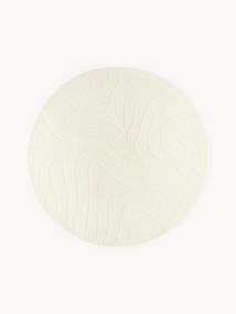 Tapete redondo em lã artesanal Aaron