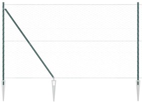 Cerca Hexagonal vidaXL Verde 1.6x50 m Aço