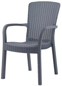 Conjunto de 4 Cadeiras de Jardim ARUBA – Empilháveis – Polipropileno C