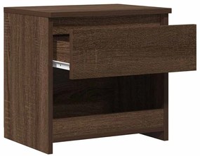 Mesa cabeceira 40x30x39 cm derivados madeira carvalho castanho