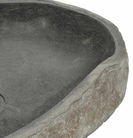 Lavatório de pedra do rio oval (45-53)x(34-41) cm